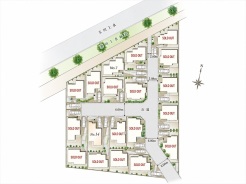 区画図■立川市砂川町6 新築一戸建て■