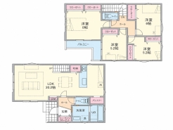 2号棟間取図■小金井市東町4丁目 新築戸建て■
