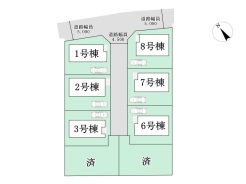 区画図■調布市富士見町3 新築一戸建■