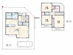 5区画建物参考プラン間取り図(3LDK 83.02m2 1350万円)■小金井市貫井南町5 売地■