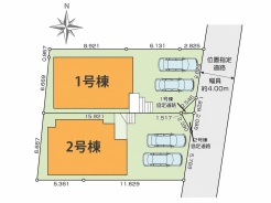 区画図■小金井市緑町3 新築一戸建て■