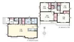 1-N号棟間取り図■日野市上田 新築一戸建て■
