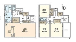1号棟間取り図■昭島市昭和町4 新築一戸建て■