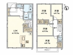 5号棟間取り図■昭島市昭和町4 新築一戸建て■