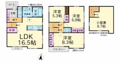 間取り図■立川市栄町3 新築一戸建て■