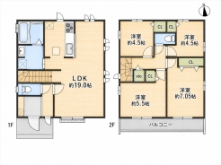 B号棟間取り図■昭島市中神町2 新築一戸建■