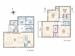 2号棟間取り図■府中市若松町4 新築一戸建■