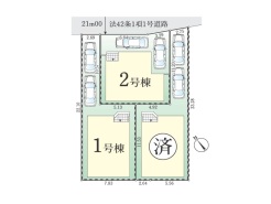 区画図■日野市東豊田2 新築一戸建■