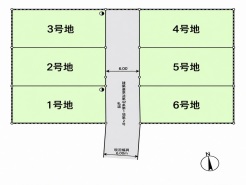 区画図■国分寺市並木町2 建築条件なし売地■