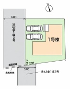 区画図■立川市西砂町2 新築一戸建て■