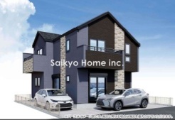 完成予想パース■府中市西原町4 新築一戸建て■