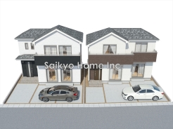 完成予想パース■府中市南町5 新築一戸建て■