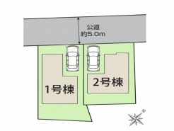 区画図■日野市南平6 新築一戸建て■
