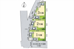 区画図■府中市小柳町2 新築一戸建て■