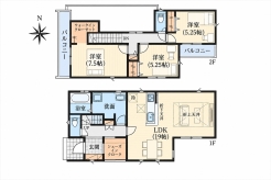 9号棟間取り図■武蔵村山市中央1 新築一戸建て■