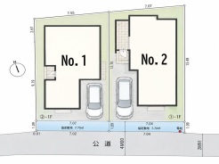 区画図■小金井市緑町5 売地■