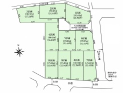 区画図■日野市新町5 建築条件付き売地■
