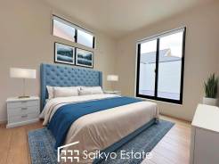 バルコニーに出入りの出来る5.2帖の洋室は、南側より陽光が差し込む明るい空間です。朝も気持ちよく起きられそうです♪