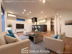 開放感と採光にこだわった19.25帖の広々としたLDKです。陽光いっぱいの空間で家族団らんの時間も増えそうですね!※家具類はCG加工しています。