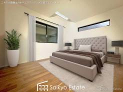 収納付きの居室が4部屋ございますので、書斎や子供部屋、収納部屋などライフステージに合わせてご利用いただけます。※家具類はCG加工しています。