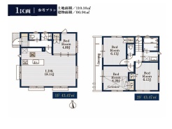 参考プラン間取り図(1区画)