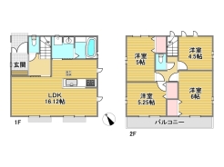A号棟間取り■府中市四谷5 新築一戸建て■