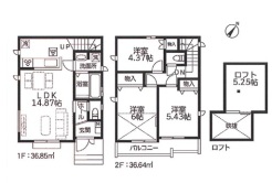 B号棟間取り図■調布市深大寺東町5 新築一戸建■