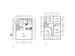 建物プラン例 建物価格2120万円(税込)、建物面積99.78m2■立川市栄町5 売地■
