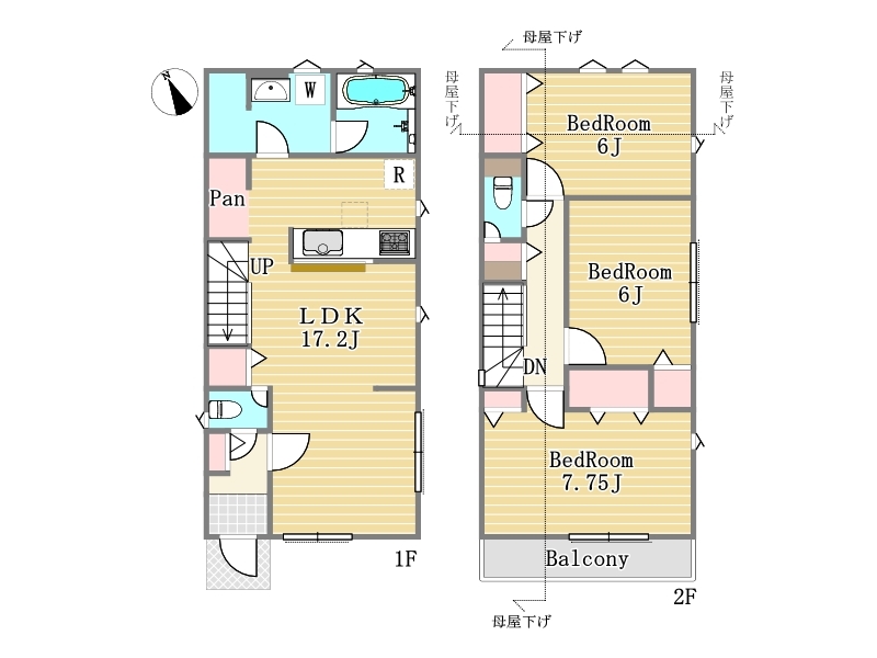 3号棟間取り図■武蔵野市八幡町1　新築一戸建て■