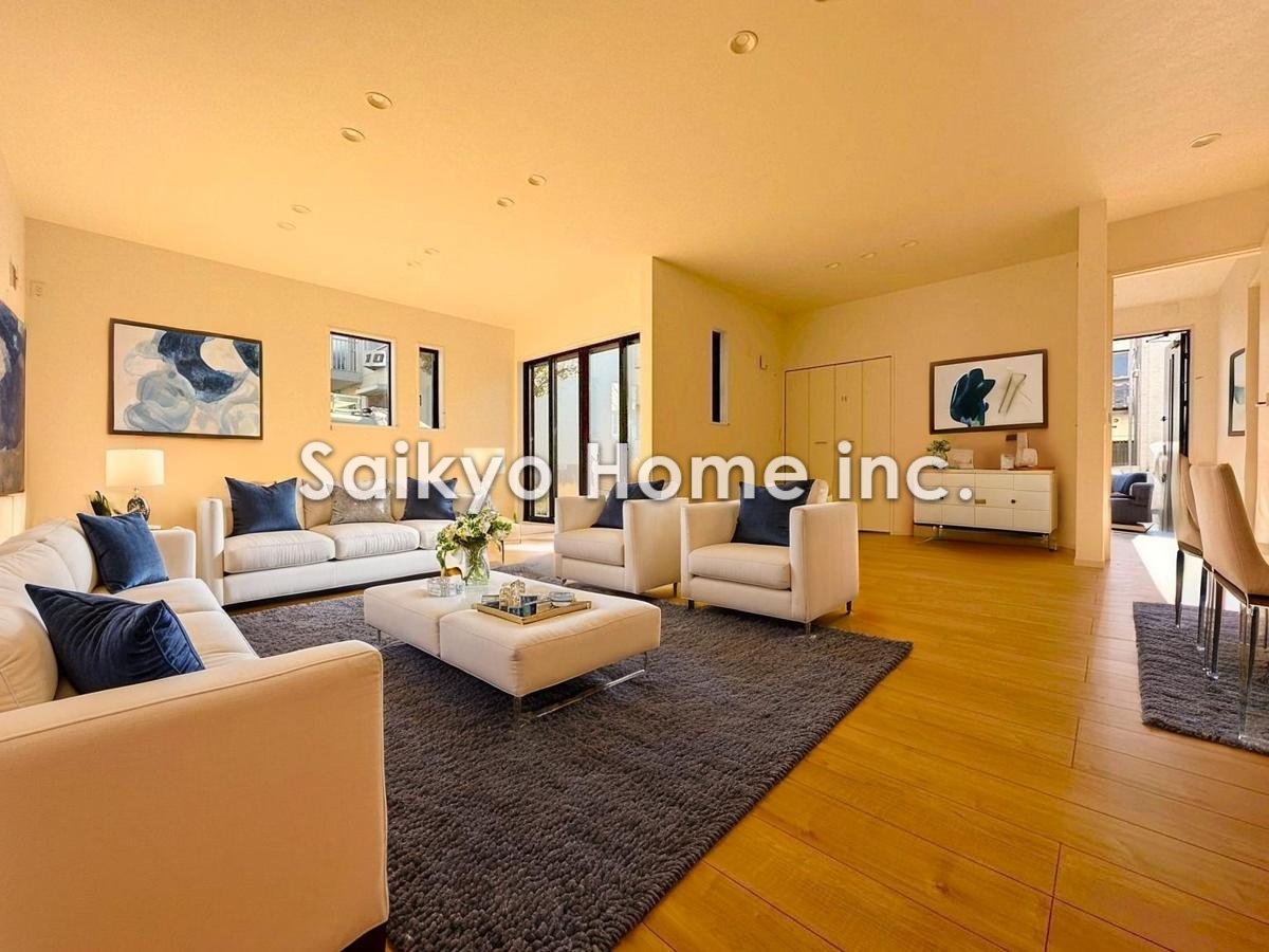 オープンでのびやかな空間を生み出すこだわりの「広がり」と「ゆとり」。家族と過ごす時間を大切にした住空間です。※家具等はCG加工しております。■国分寺市戸倉1 新築一戸建て■